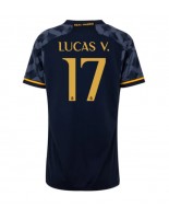 Real Madrid Lucas Vazquez #17 Venkovní Dres pro Dámské 2023-24 Krátký Rukáv